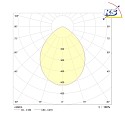 Frisch-Licht Downlight EDL2200A.0984 commutabile, indietro IP44, bianco 