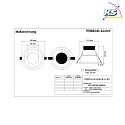 Frisch-Licht LED Einbau-Downlight, IP44, rund, mikroprismatisch, UGR <19, DALI dimmbar, weiß, Ø 14cm, 10W 3000K 900lm
