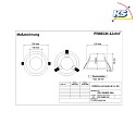 Frisch-Licht LED Einbau-Downlight, IP44, rund, mikroprismatisch, UGR <19, schaltbar, weiß, Ø 22cm, 19W 4000K 1900lm