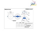 Frisch-Licht LED Recessed Downlight, 20W, 4000K, 2000lm, IP20, faceted reflector, white