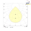 Frisch-Licht LED Recessed Downlight, 20W, 4000K, 2000lm, IP20, faceted reflector, white