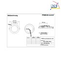 Frisch-Licht LED Einbau-Downlight CCT, IP44, rund, UGR <19, mikroprismatisch, weiß, Ø 23.7cm, 30W 3000/4000/5500K 3200lm, schaltbar