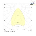 Frisch-Licht LED Einbau-Downlight CCT, IP44, rund, UGR <19, mikroprismatisch, weiß, Ø 23.7cm, 30W 3000/4000/5500K 3200lm, schaltbar