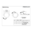Downlight EDL2260A.4083DA piatto, controllabile da DALI IP44, bianco dimmerabile
