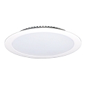 Downlight EDL2260A.4084 piatto, commutabile IP44, bianco