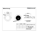 Frisch-Licht LED Einbau-Downlight, IP65 IK08, rund,  23cm, rckversetzt, 17/24/30W 4000K 1400-2600lm, Multipower, opal, wei