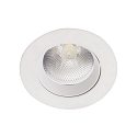 LED Recessed Downlight, 7W, 3000K, 600lm, IP20, swivelling, white