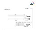 Frisch-Licht plafoniera a griglia ERL131151T.3884 radiazione asimmetrica, commutabile IP20, bianco 