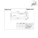 Frisch-Licht Lumière de surface HFL233340HS.13084 commutable IP40, blanche 