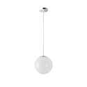 pendant luminaire Ø40 IP40, chrome, white dimmable