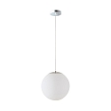 pendant luminaire Ø50 IP40, chrome, white dimmable