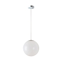 pendant luminaire Ø50 IP40, chrome, white dimmable