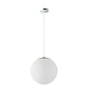 pendant luminaire Ø60 IP40, chrome, white dimmable