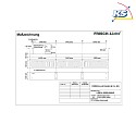 Bande élément final LBN144500H.6484E direct / indirect, UGR < 19, commutable IP20, blanche 