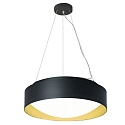 LED Pendelleuchte PREMIUM ARCHITEKTUR,  30,8cm, 18W, 4000K, 2100lm, IP20, IK02, TRIAC, schwarz/gold