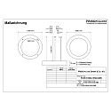 LED-Pendel-Ringleuchte, IP40 IK06, direkt, � 189cm, Multipower, 76-132W 3000/4000/6500K, UGR<19, schaltbar, wei�