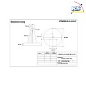 Frisch-Licht LED Pendelleuchte, rund, direkt / indirekt, IP40, opal, schaltbar, weiß, 59.5cm, 63W 4000K 7600lm