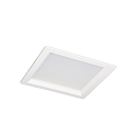 LED Recessed Downlight, 12W, 4000K, 1100lm square, IP54, DALI dimmable, white