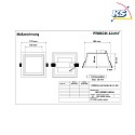 Frisch-Licht Downlight QDL2202MP.1584DA piccolo, piazza, controllabile da DALI, UGR < 19, microprismatico IP21, bianco opaco dimmerabile