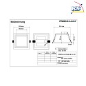 Frisch-Licht Downlight QDL2204A.1983DA grande, piazza, controllabile da DALI IP21, bianco opaco dimmerabile