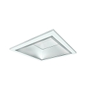LED Recessed Downlight, 19W, 4000K, 2100lm, square, IP21, opal, white
