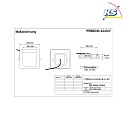 Frisch-Licht Downlight QDL2254A.2184DA piazza, commutabile IP54, bianco dimmerabile