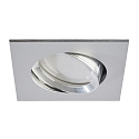 LED Recessed Downlight, GU10, 7W, 4000K, 600lm, IP20, swivelling, aluminum