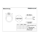 Frisch-Licht Downlight SDL2452A.2184DA rotondo, controllabile da DALI IP40, bianco dimmerabile