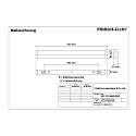 Frisch-Licht LED Spiegelleuchte, IP40 IK02, Stahlblech / PMMA, wei, 90cm, 22W 3000K 2000lm 190