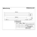 Frisch-Licht LED Spiegelleuchte, IP40 IK02, Stahlblech / PMMA, wei, 150cm, 36W 4000K 3500lm 190