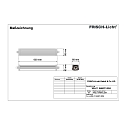 Frisch-Licht LED Feuchtraum-Wannenleuchte, IP66 IK08, Schnellmontage, durchverdrahtet, schaltbar, grau, 60cm, 9-18W 4000K 1250-2500lm