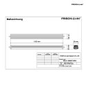 Frisch-Licht LED Feuchtraum-Wannenleuchte, IP66 IK08, Schnellmontage, durchverdrahtet, schaltbar, grau, 150cm, 50W 4000K 7000lm