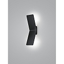 Knapstein Luminaire mural ADA à 2 flammes, angulaire IP20, noir gradable Knapstein Luminaire mural ADA à 2 flammes, angulaire IP20, noir gradable