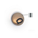 Luminaire mural MEGGI rond IP20, nickel mat gradable