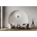 Knapstein Luminaire mural MEGGI rond IP20, bronze, noir gradable Knapstein Luminaire mural MEGGI rond IP20, bronze, noir gradable