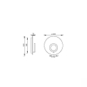 Knapstein Luminaire mural MEGGI rond IP20, bronze, noir gradable Knapstein Luminaire mural MEGGI rond IP20, bronze, noir gradable