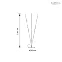 Knapstein Lampadaire FABIA IP20, noir gradable