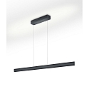 LED Pendelleuchte RUNA-132, Up/Down, 132cm, 62W 2200-3000K, CRi >90, Sensordimmer, schwarz