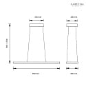 Knapstein pendant luminaire ELIN IP20, nickel matt dimmable