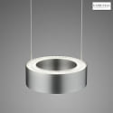 Knapstein Luminaire à suspension ZERA-1 IP20, nickel mat gradable