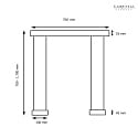 Knapstein pendant luminaire ZERA-2 IP20, bronze dimmable