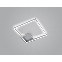 LED Deckenleuchte YOKO-Q500, 61W, 2700K, 6996lm, IP20, eckig, Nickel matt