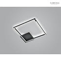 Knapstein Luminaire de plafond YOKO-Q500 angulaire IP20, noir gradable
