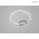 Knapstein Plafoniera SOLEA rotondo IP20, nichel opaco dimmerabile