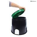 HEITRONIC Heitronic Floor installation box Ø top 25cm, Ø below 31,5cm, with 4 outputs