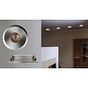 HEITRONIC LED Recessed spot AUSTIN, brushed aluminum, 6W, warm white, round