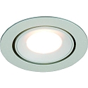 HEITRONIC HERA LED Einbaustrahler SR68, IP44, 4.8W 3000K 319lm 35, mit LED350-Stecker, schwenkbar, Chrom matt