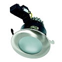 HEITRONIC Downlight DL7501 rotondo, rigido GU10 IP64, Cromo opaco dimmerabile HEITRONIC Downlight DL7501 rotondo, rigido GU10 IP64, Cromo opaco dimmerabile