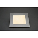 LED Einbau-Panel TOULOUSE, IP44, ECKIG, Aluminium, Silber matt / diffus, dimmbar, 20 x 20cm, 10W 3000K 430lm 120
