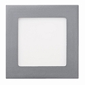 LED Einbau-Panel TOULOUSE, IP44, ECKIG, Aluminium, Silber matt / diffus, dimmbar, 20 x 20cm, 10W 5600K 540lm 120